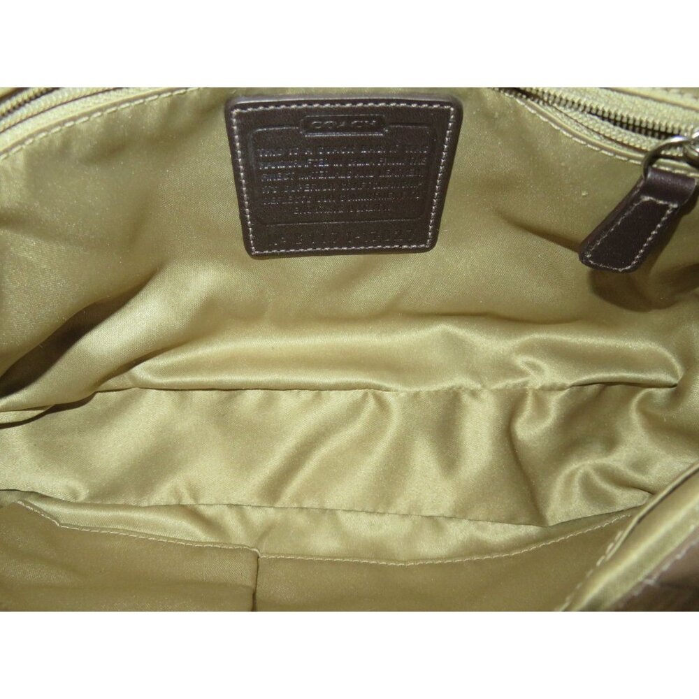 Coach 2011 Chelsea Brown Croc Embossed Leather crossbody satchel large hangtags - Picture 12 of 14